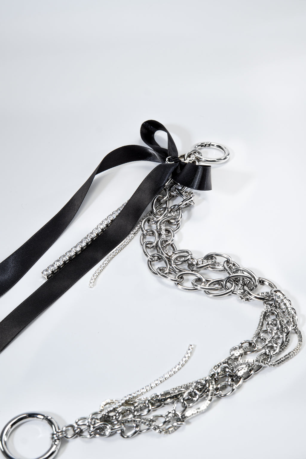 Multi-way Mixed Chain & Glimmer Bow Charm Set