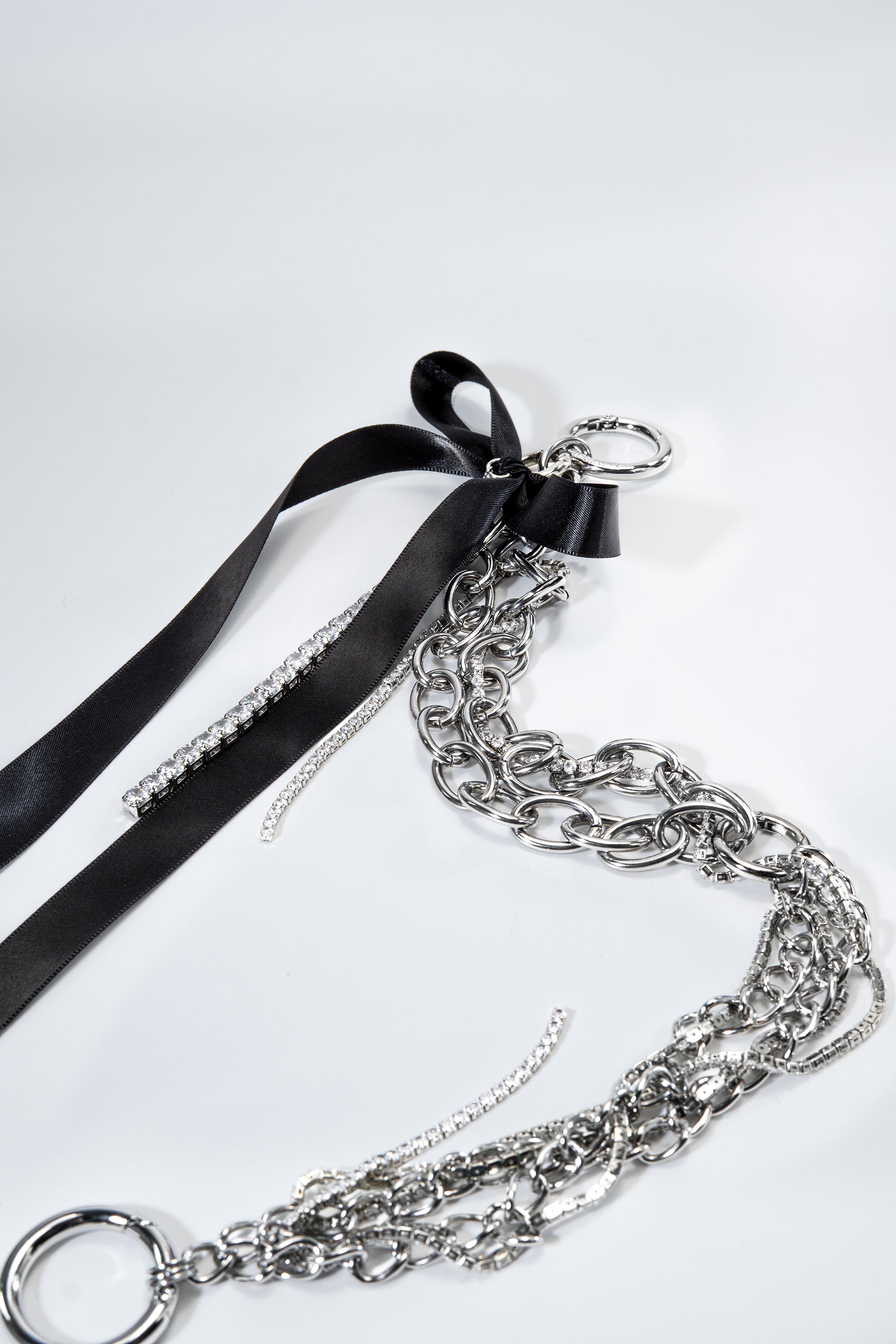 Multi-way Mixed Chain & Glimmer Bow Charm Set
