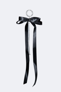 Satin Ribbon with Cubic Zirconia Chain Charm